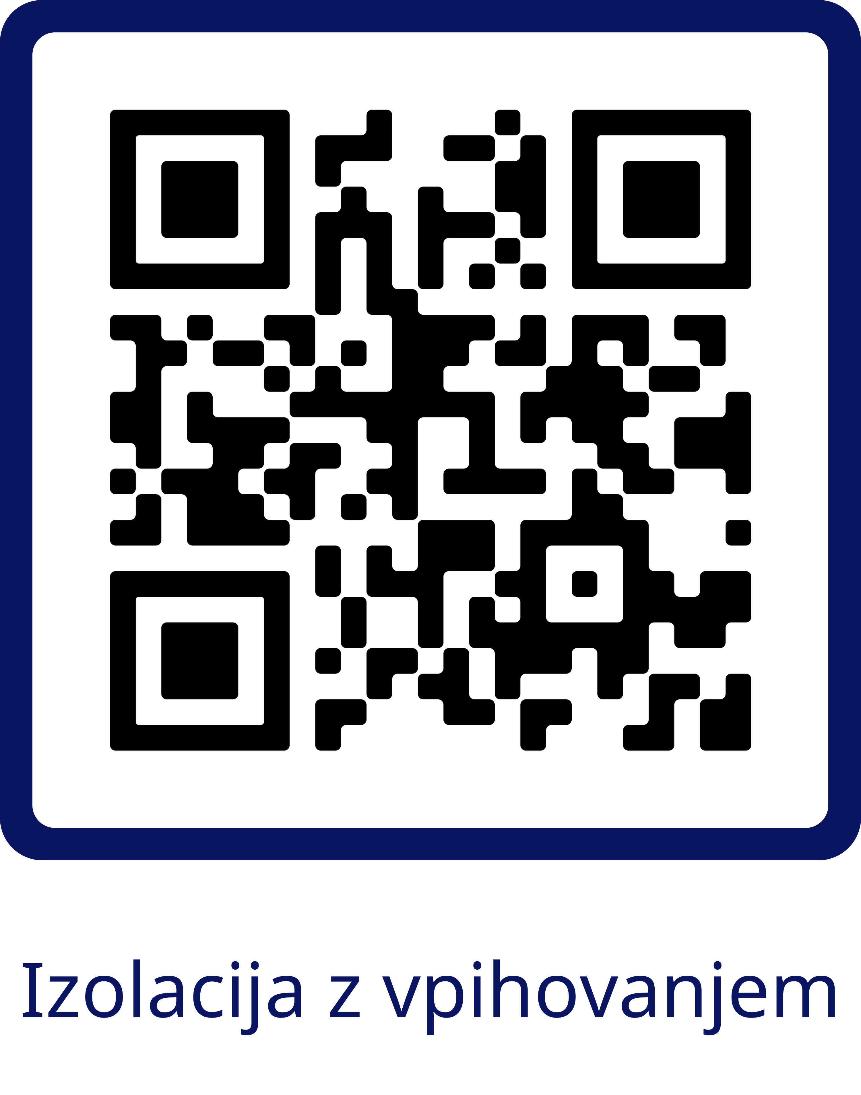 QR koda: Izolacija z vpihovanjem